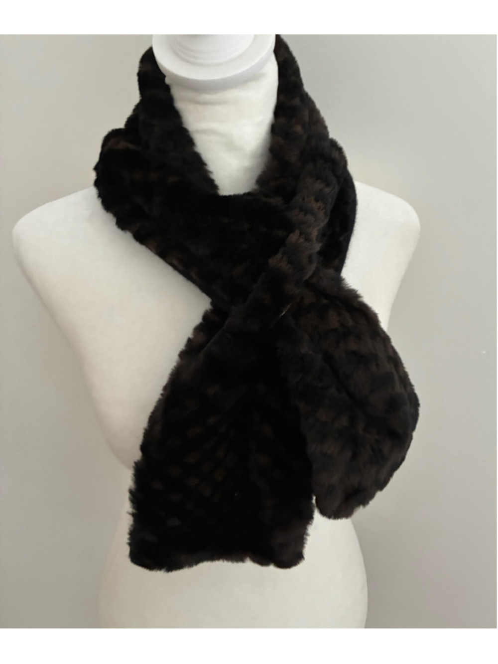 Women's Parkhurst Faux Fur Scarf One Size Black brown